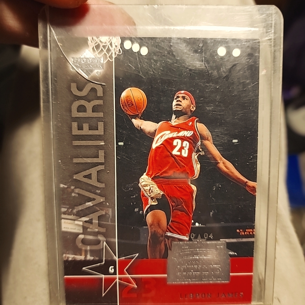 LeBron James rookie card Upper Deck